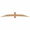 Ekena Millwork Bellingham Timber Gable Bracket, Western Red Cedar, 96"W x 16"H x 3 1/2"D x 5 1/2"F, 4/12 Pitch GBW096X16X0406BEL00SWR - alternate 1